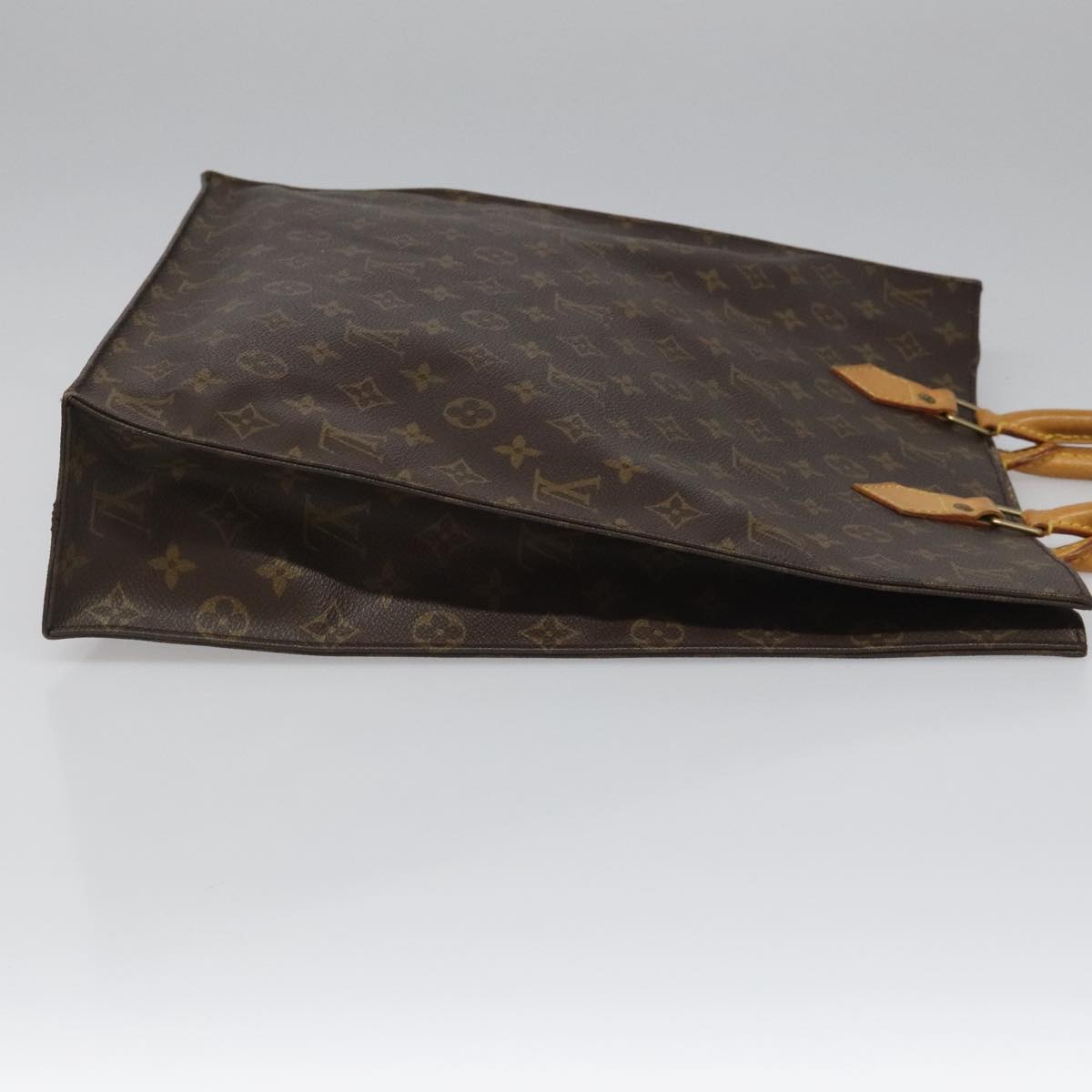 LOUIS VUITTON Monogram Sac Plat Hand Bag M51140 - 3