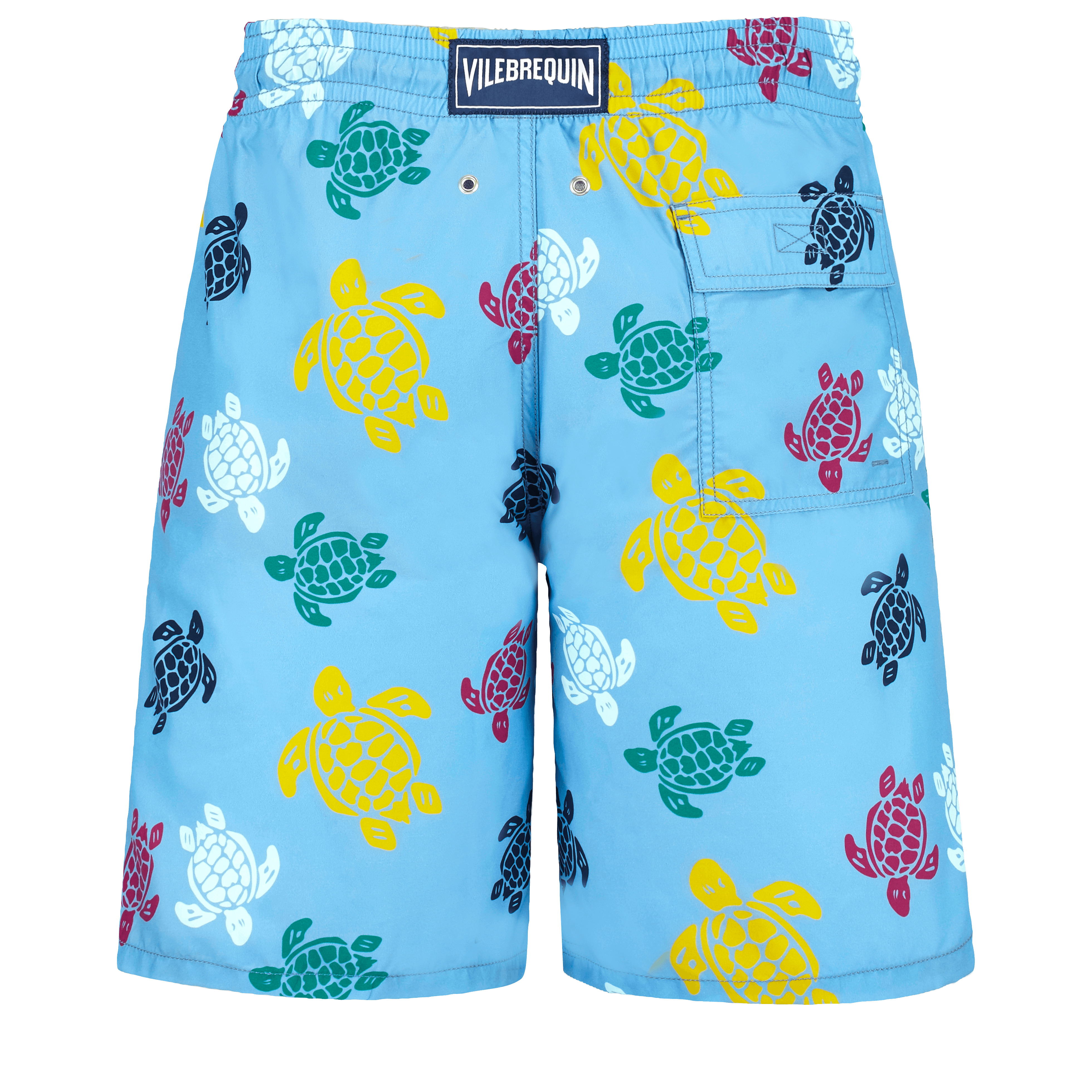Men Long Swim Trunks Ronde des Tortues Multicolores - 2