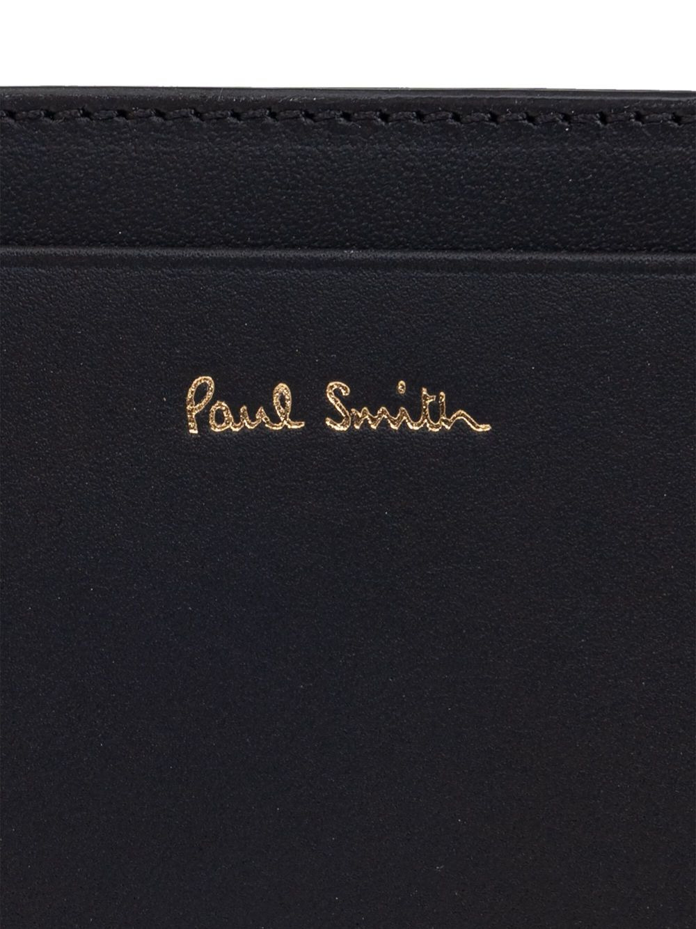 Paul Smith Men Signature Stripe Leather Card Case - 2