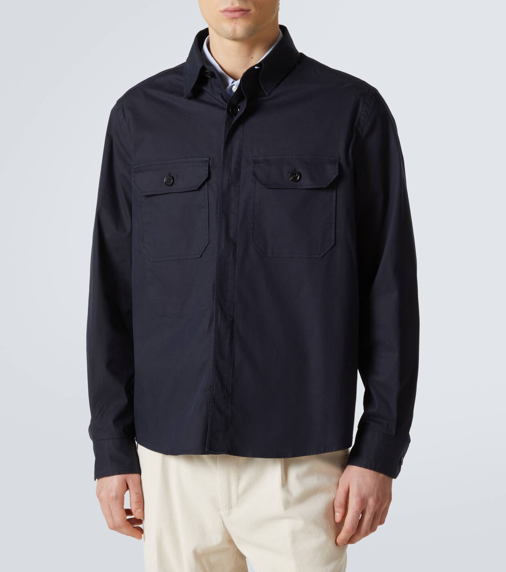 Cotton-blend shirt - 3