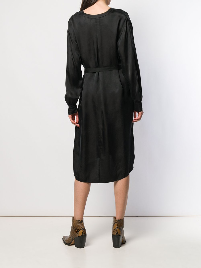 belted shirt midi dress 4