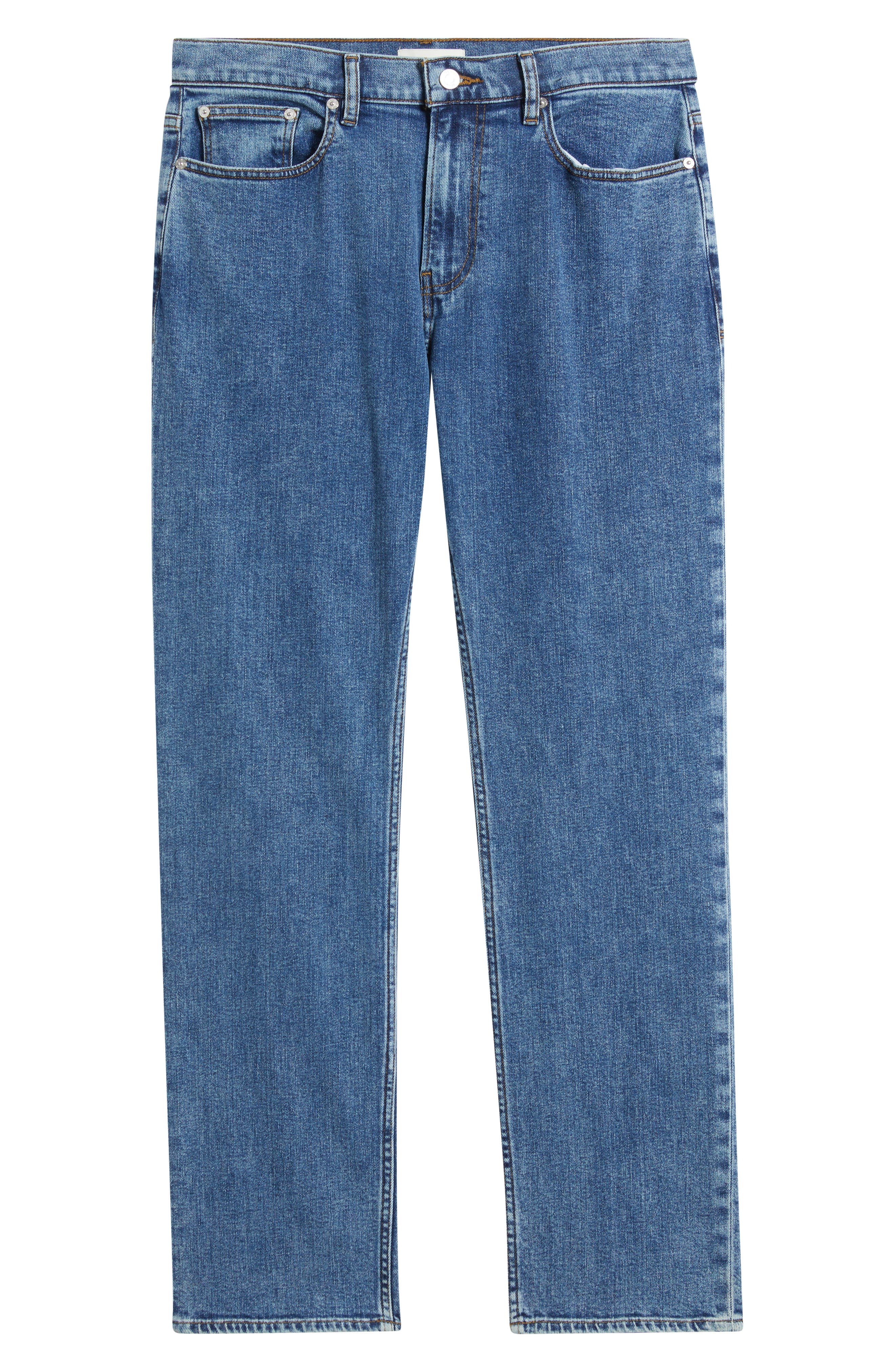 FRAME Modern Straight Leg Jeans in Blue Lake at Nordstrom - 5