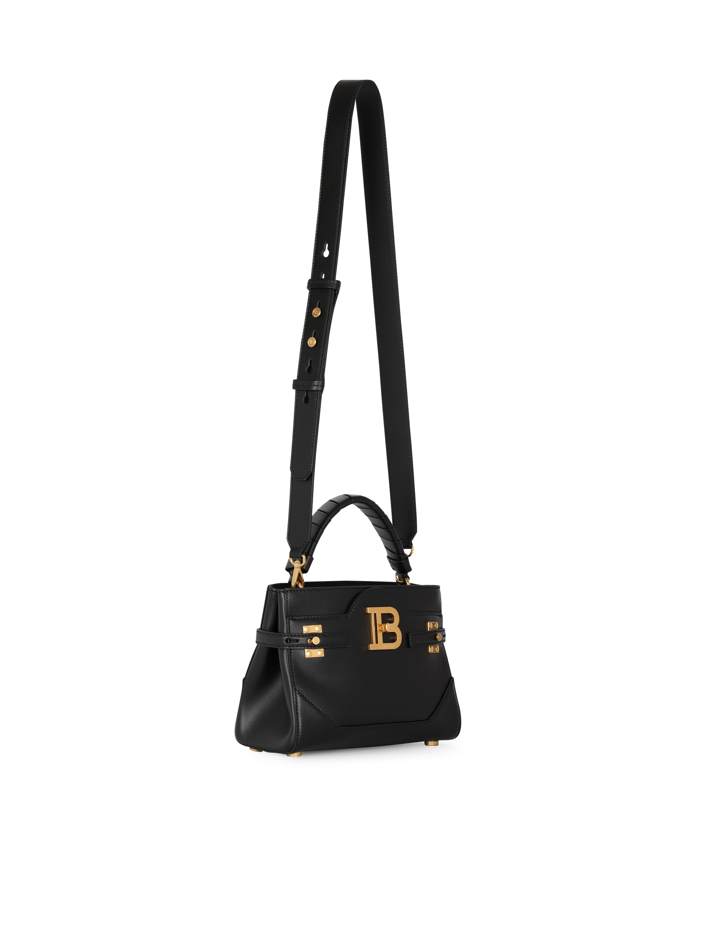 Balmain B-Buzz 22 Top Handle leather bag | REVERSIBLE