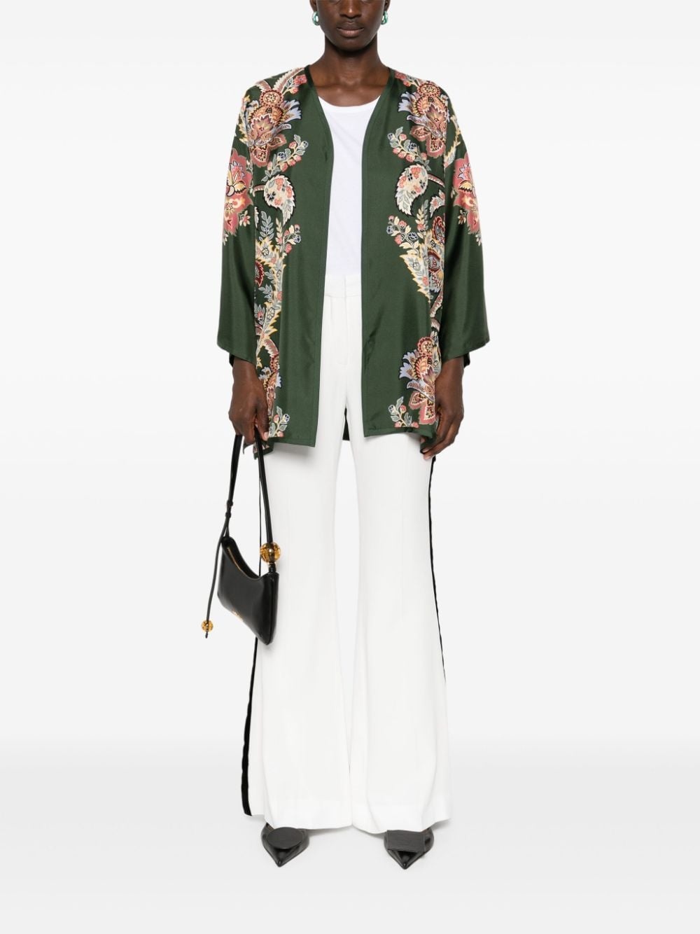 paisley-print silk jacket - 2
