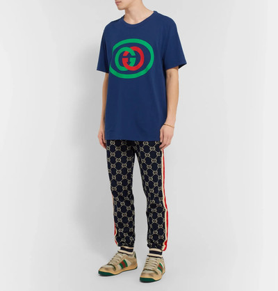 GUCCI Oversized Logo-Print Cotton-Jersey T-Shirt outlook