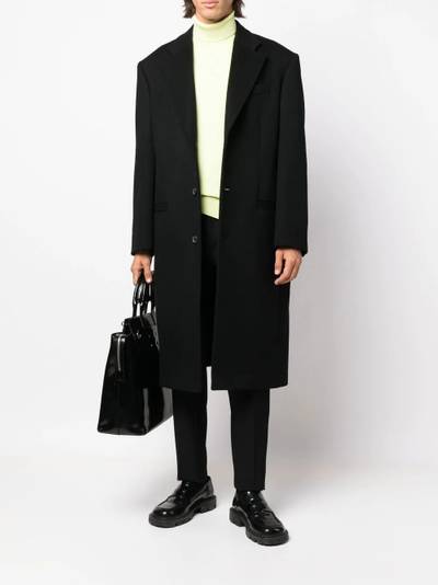 VERSACE collared wool peacoat outlook