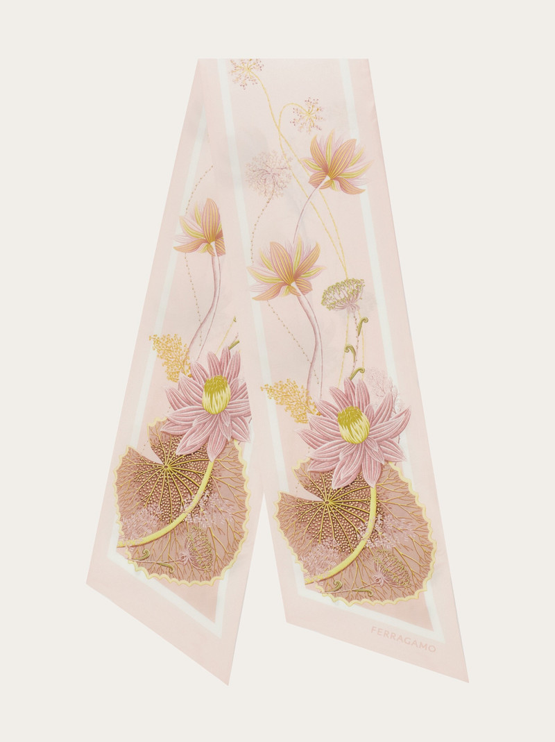 Water lily print silk bandeau 1