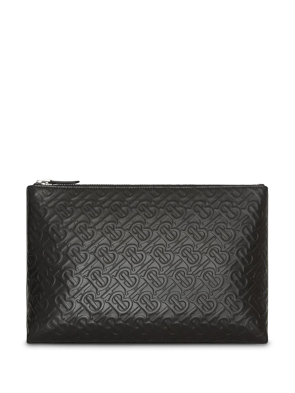 Monogram Leather Zip Pouch - 1