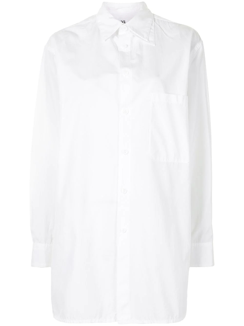 double-collar cotton shirt - 1