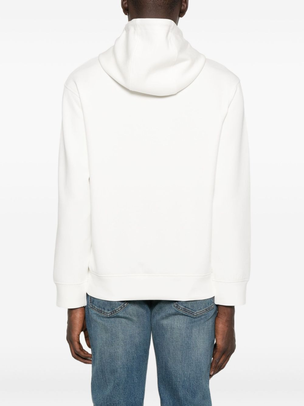 logo-patch hooded sweater - 4