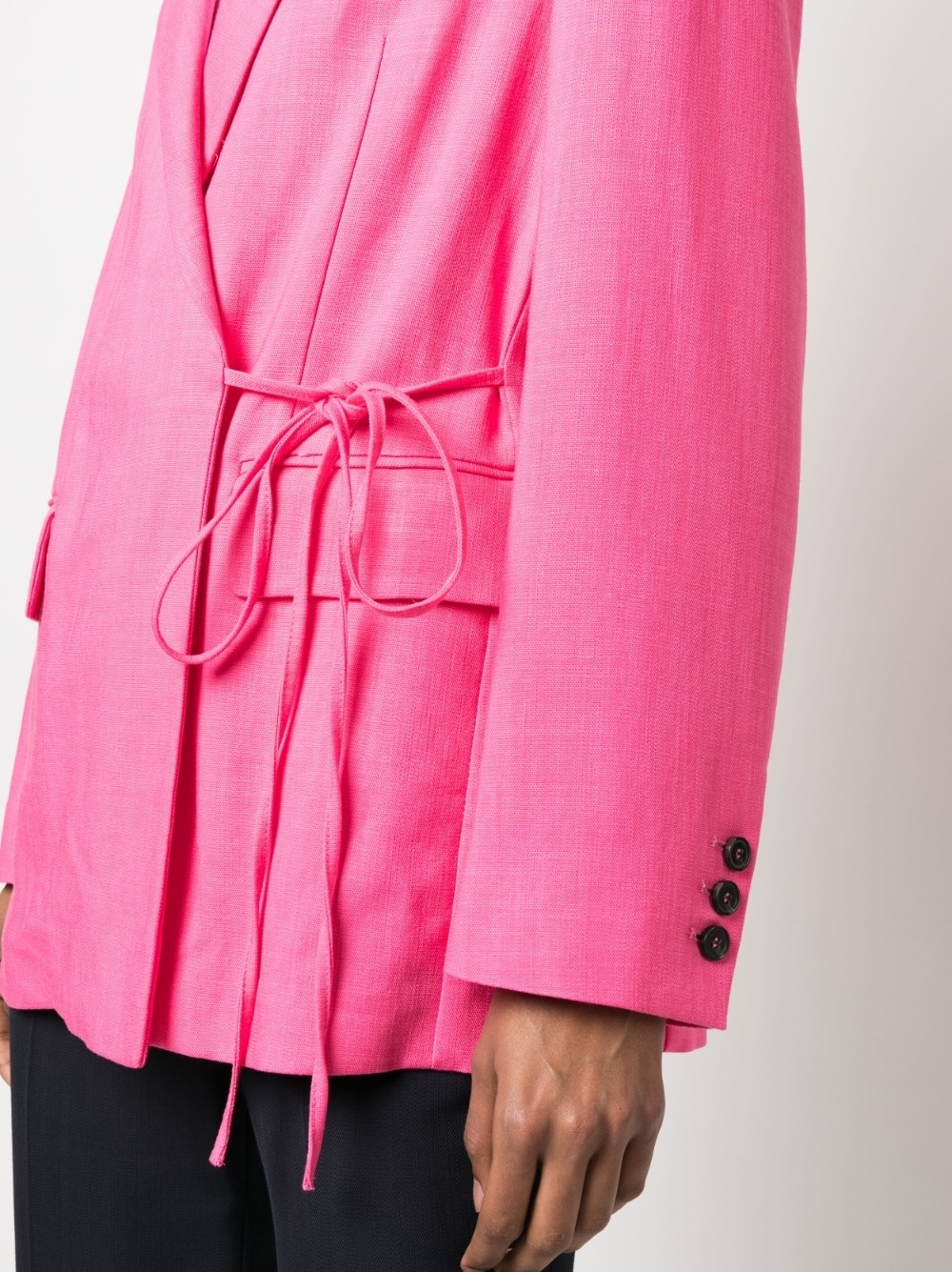 Coarse wrap blazer - 5