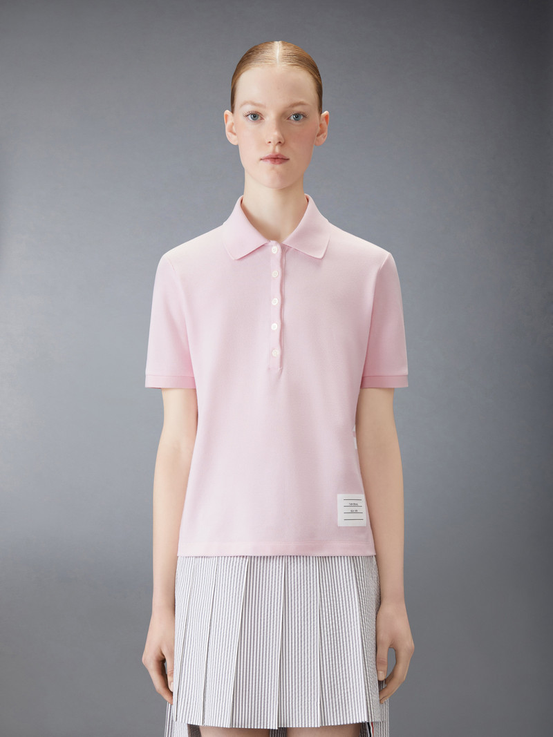 Thom Browne Classic Pique 4-Bar Polo outlook