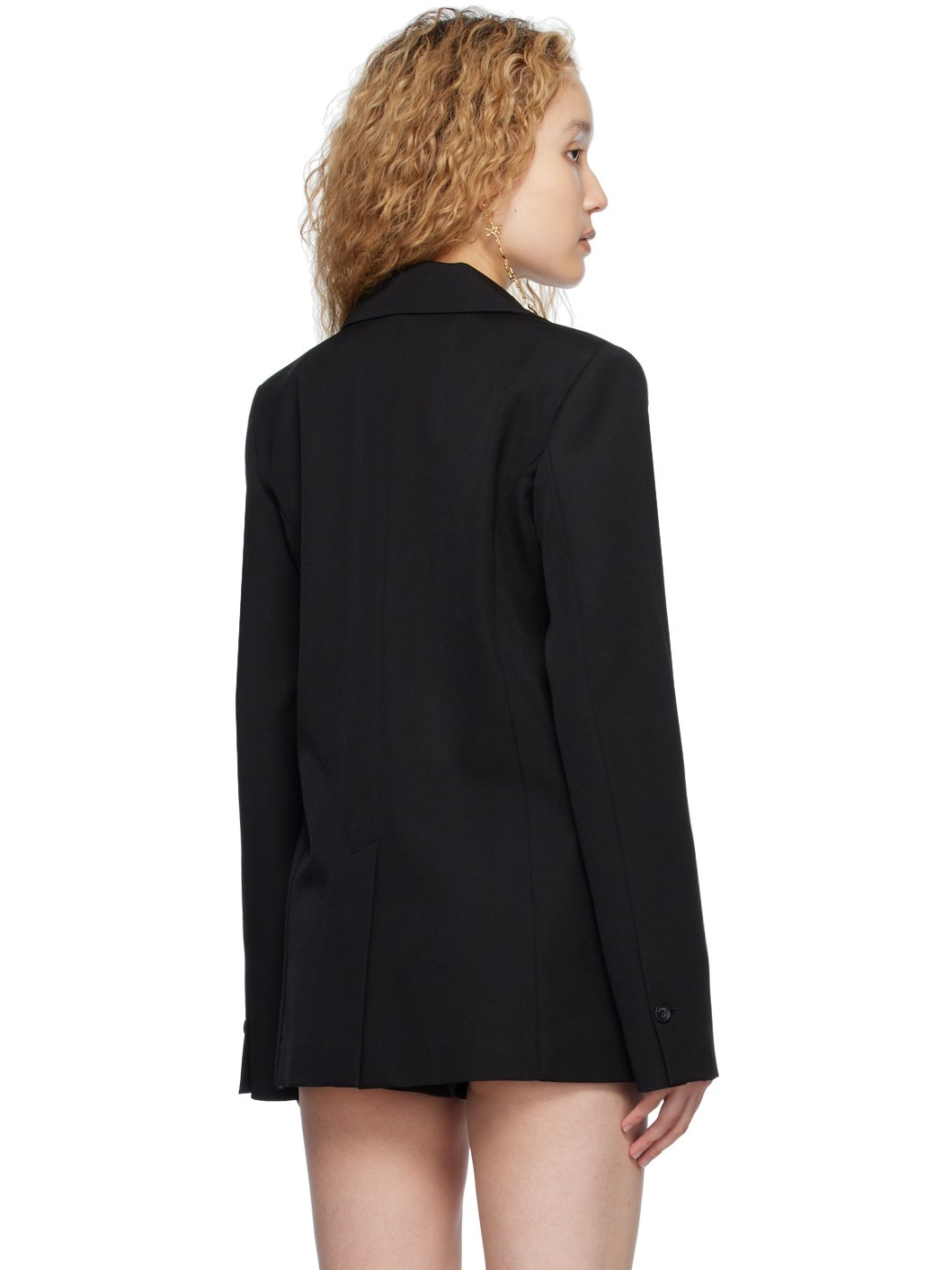 Black Le Raphia 'La Veste Amaro' Blazer - 3