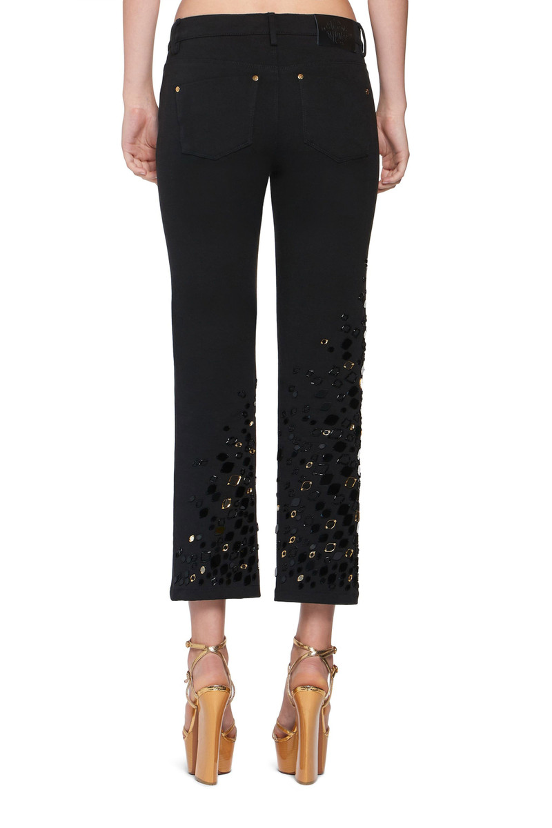 Mirror Snake Embroidery Jeans 4