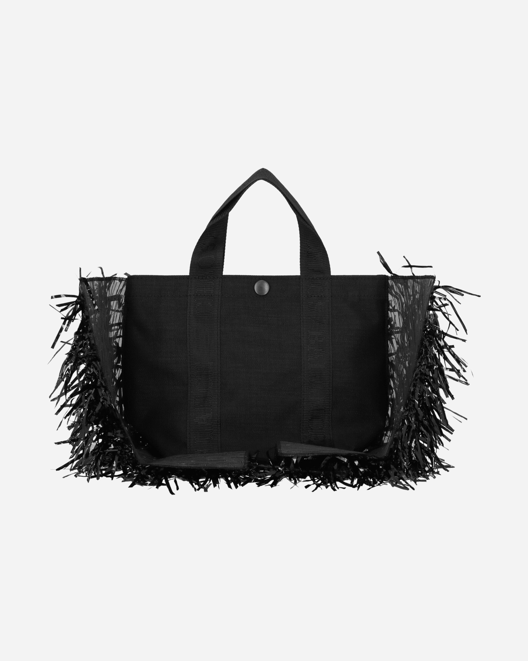 Fringe Nylon Tote Bag Black - 4