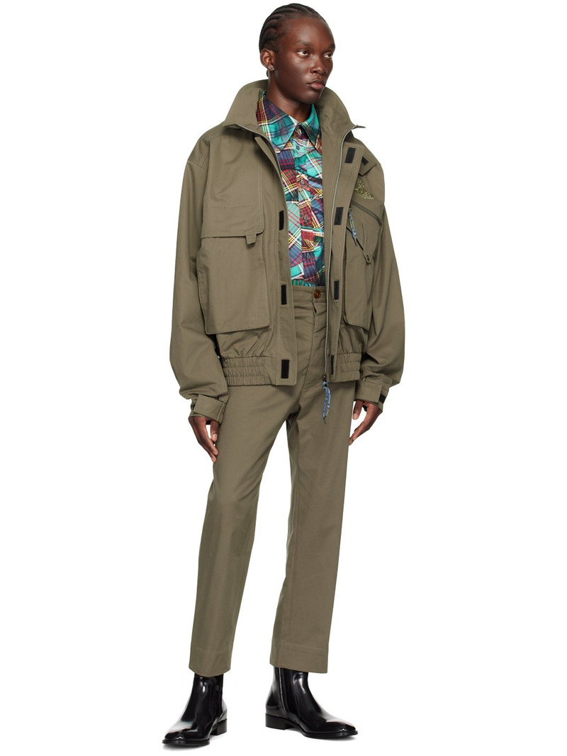 Vivienne Westwood Khaki Memphis Bomber Jacket outlook