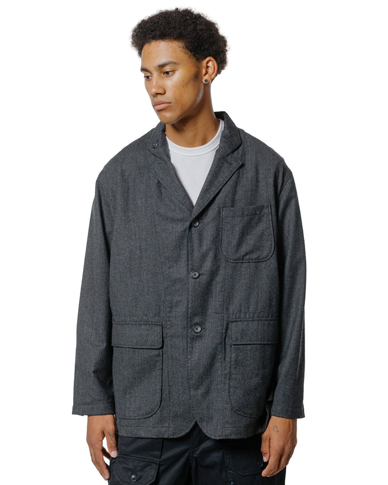 Engineered Garments Loiter Jacket Charcoal High Count Worsted Wool outlook