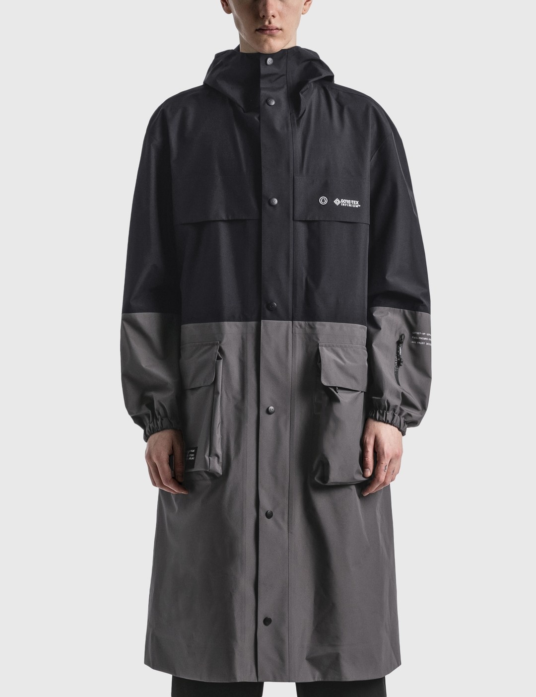 MONCLER FRGMT HIROSHI FUJIWARA NEMBUS LONG COAT - 3