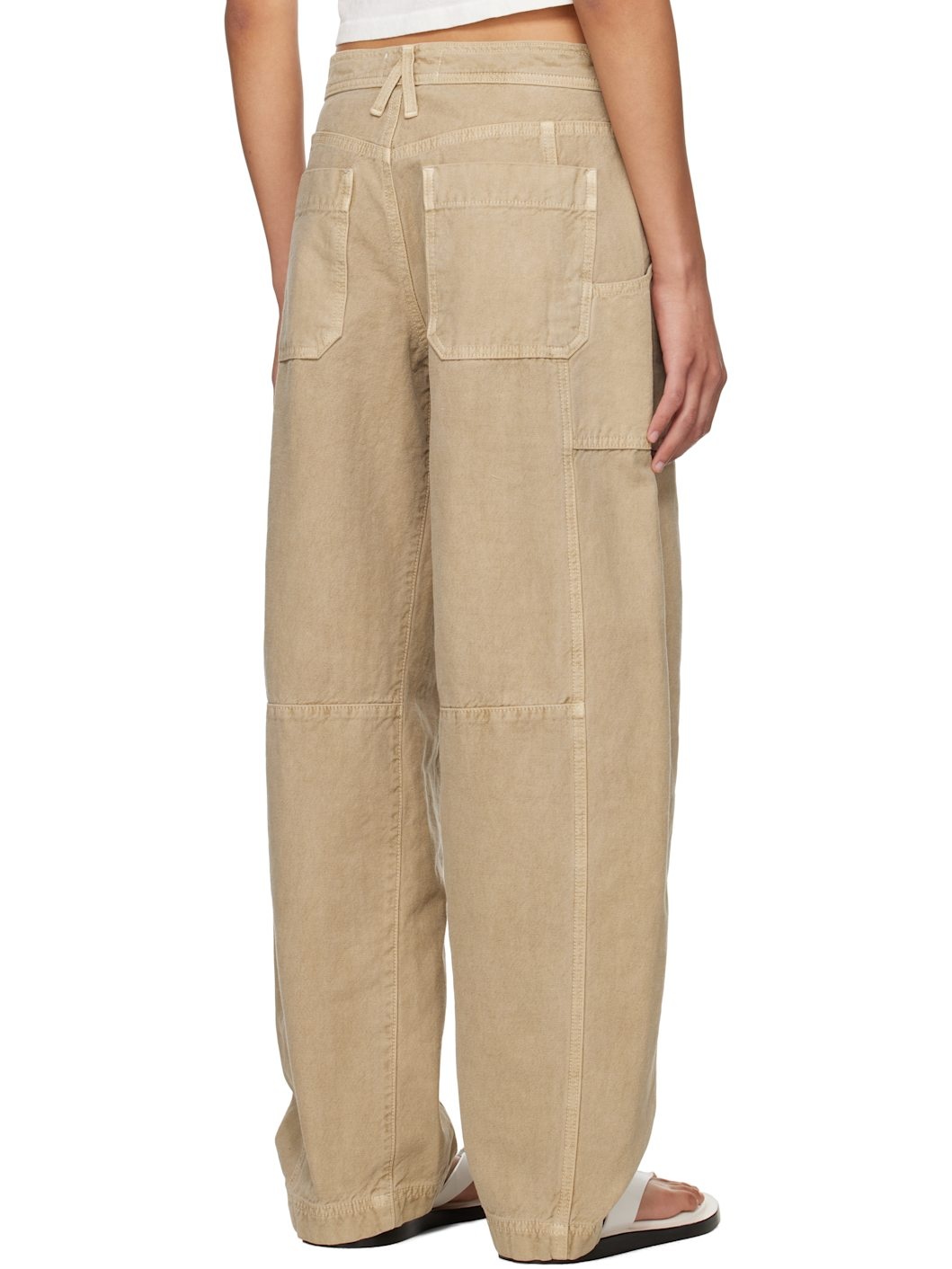 Beige Rookie Cargo Pants - 3