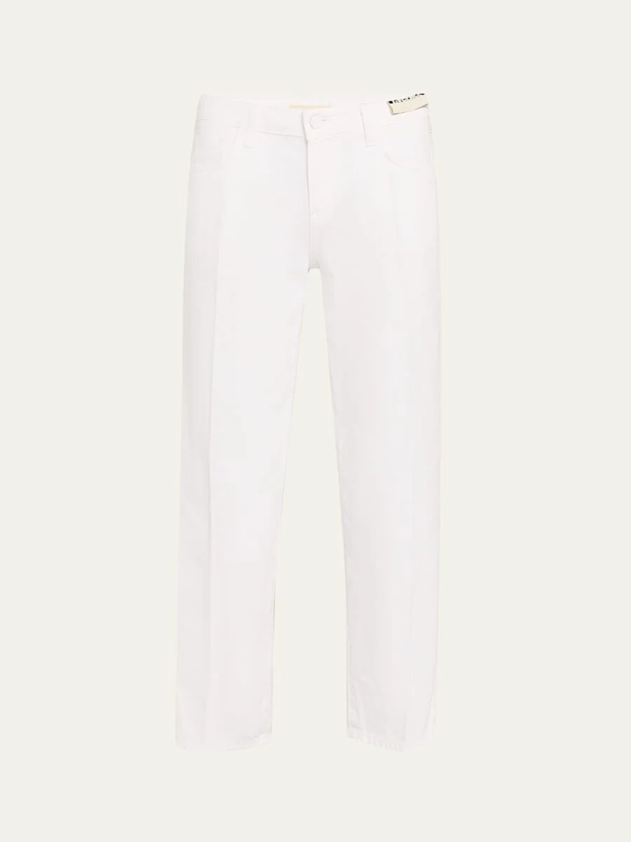Blaine Low-Rise Crop Straight Jeans - 1