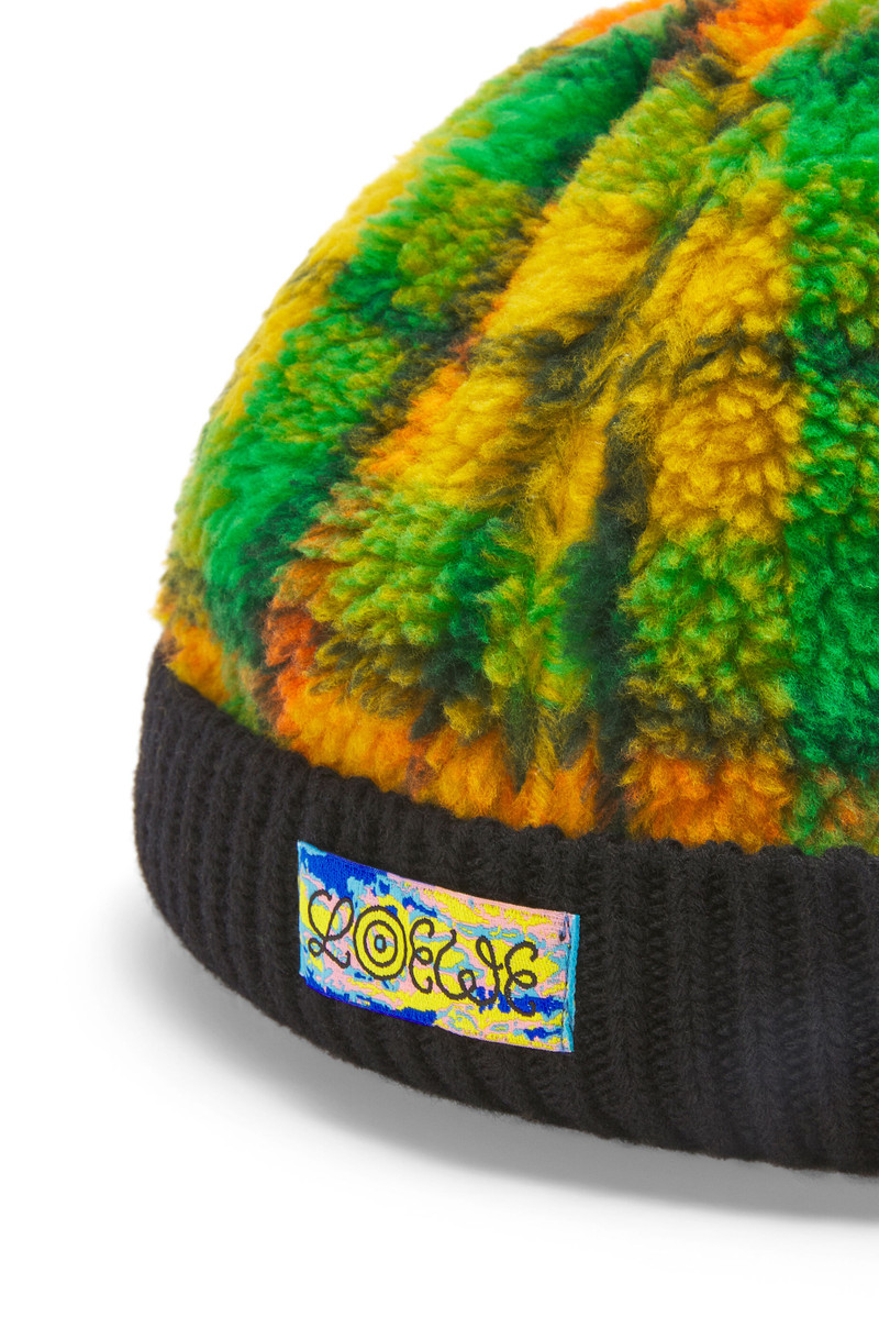 Fleece beanie in wool and polyester 4