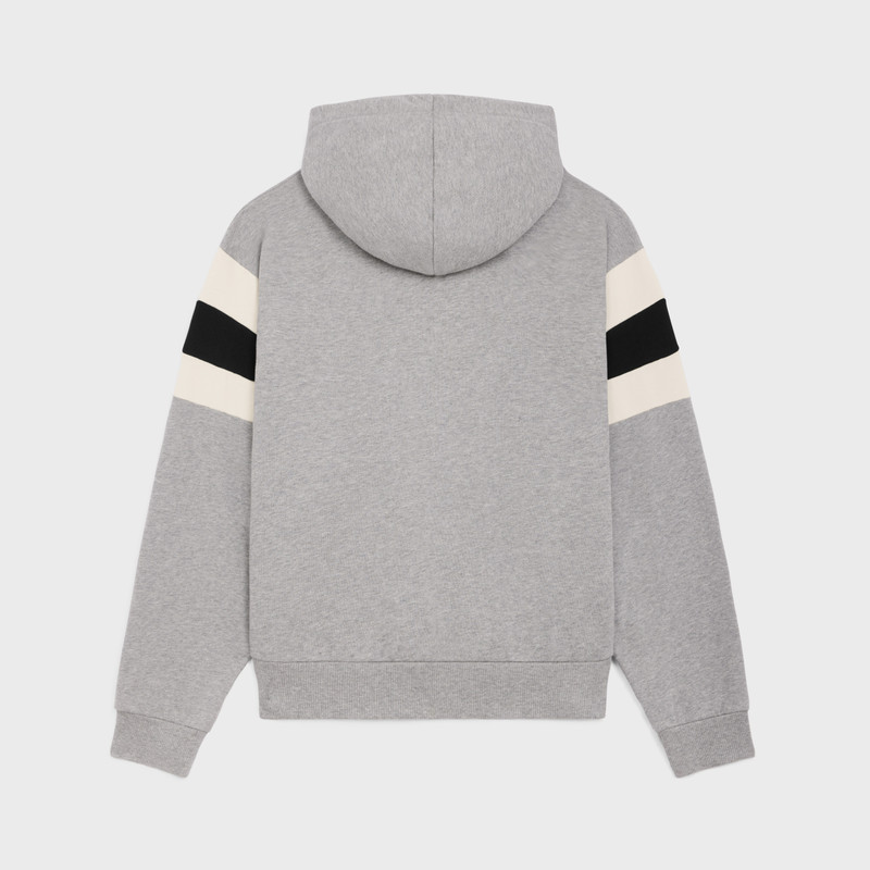CELINE loose celine hoodie in cotton fleece outlook