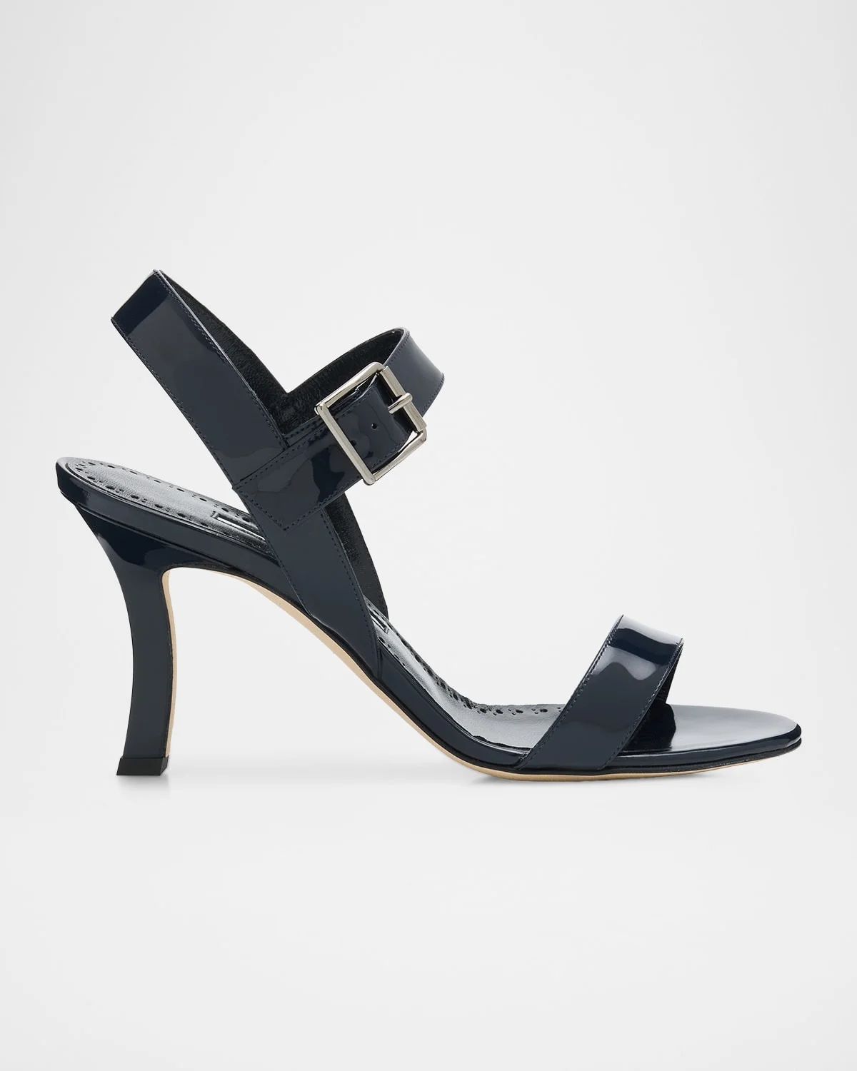 90mm Patent Leather Ankle-Strap Sandals - 1