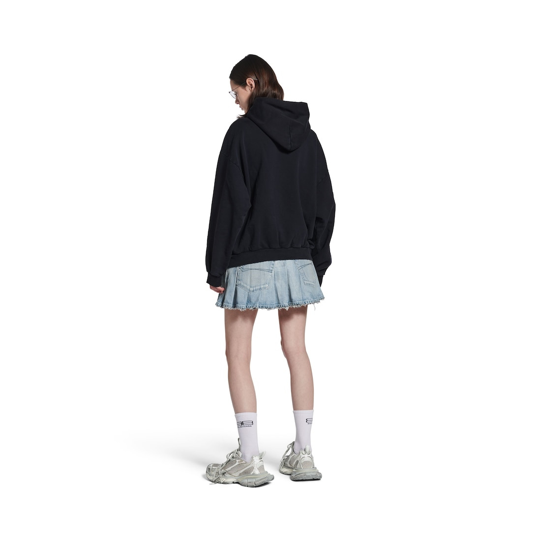 Laurel Classic Hoodie Medium Fit in Faded Black - 5