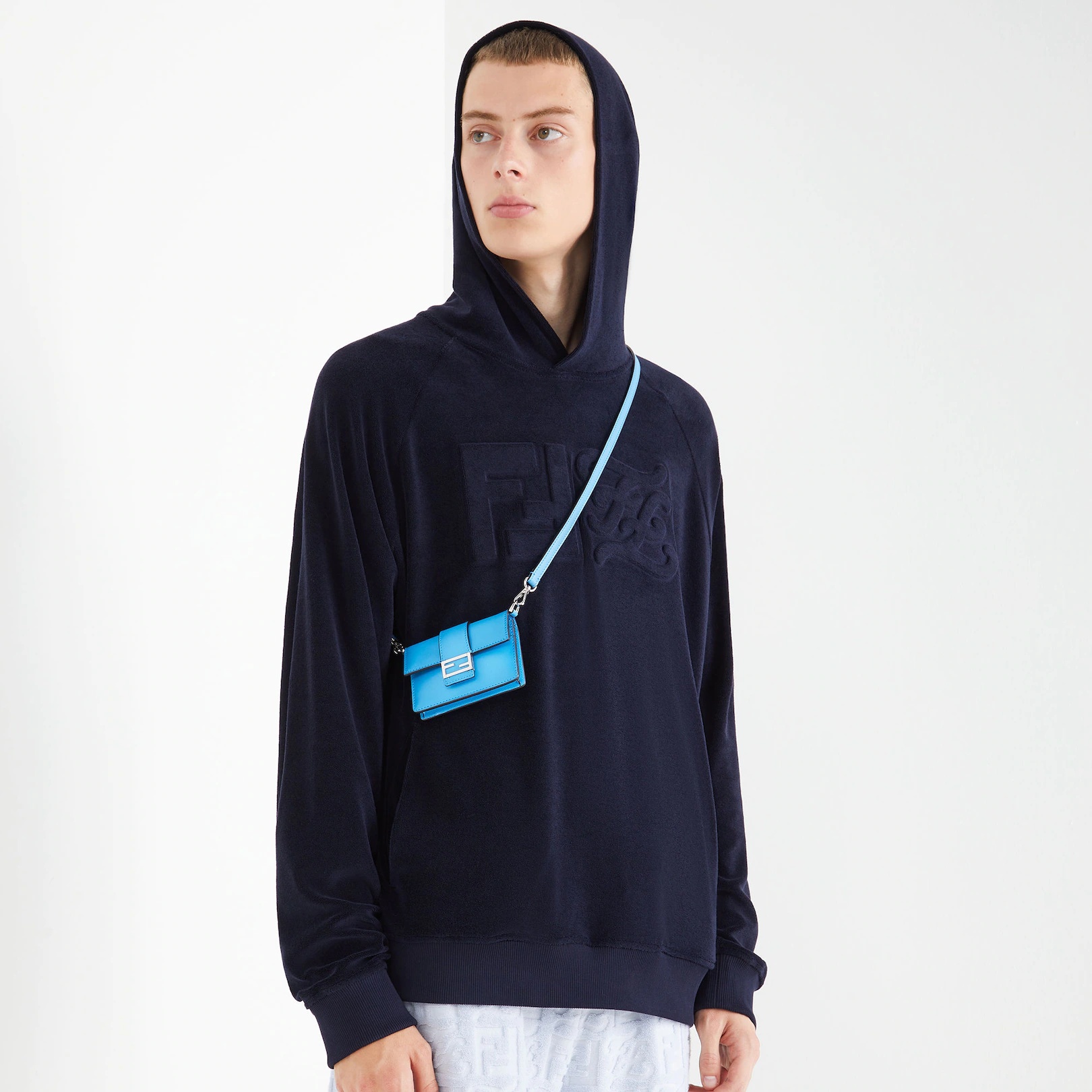 Blue cotton sweatshirt - 4