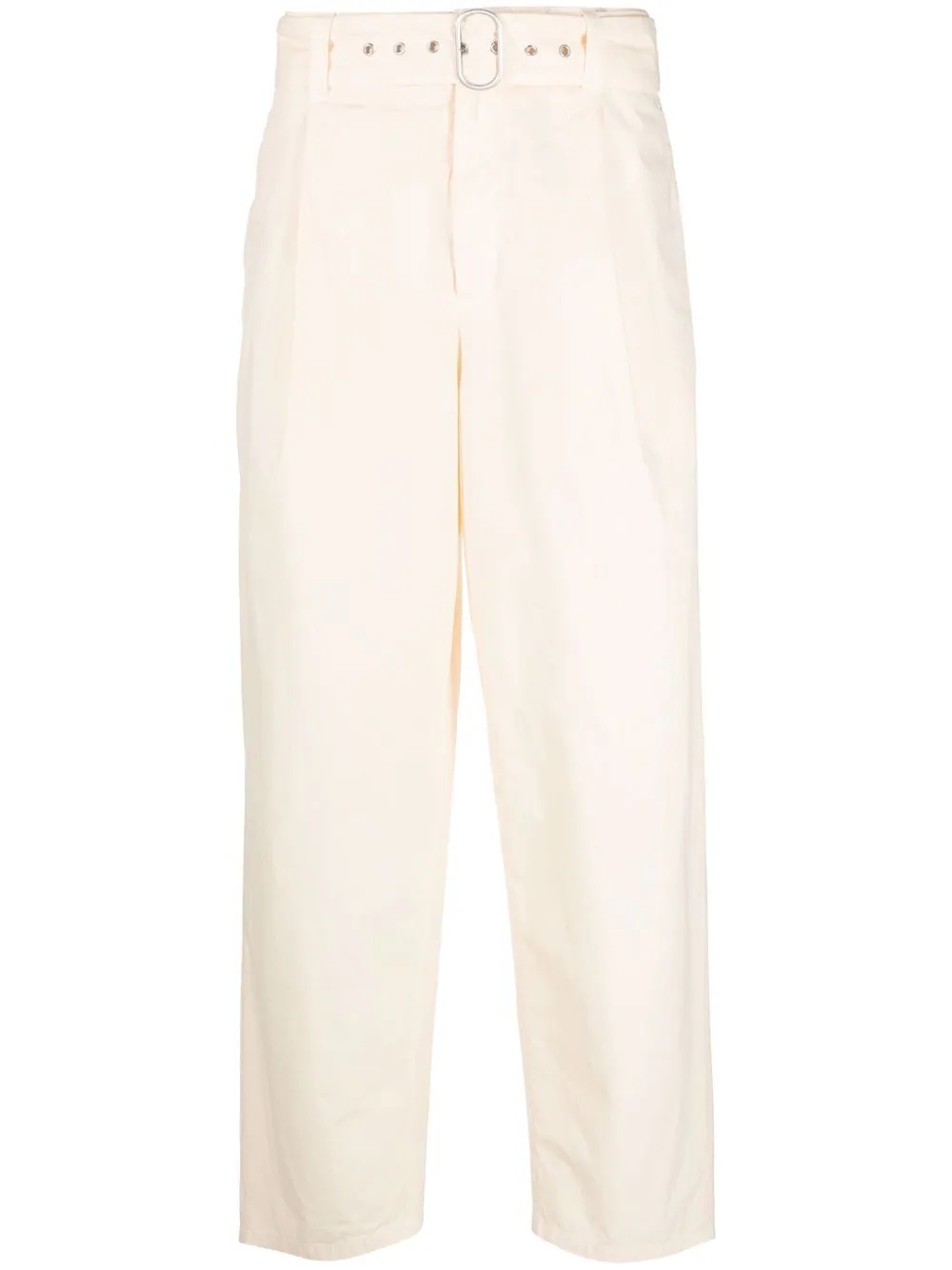 wide-leg cotton trousers - 1