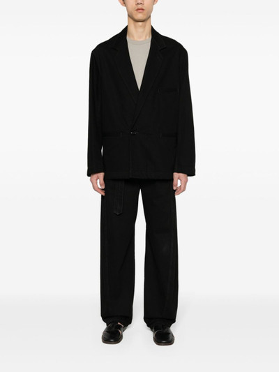 Lemaire single-breasted cotton twill blazer outlook