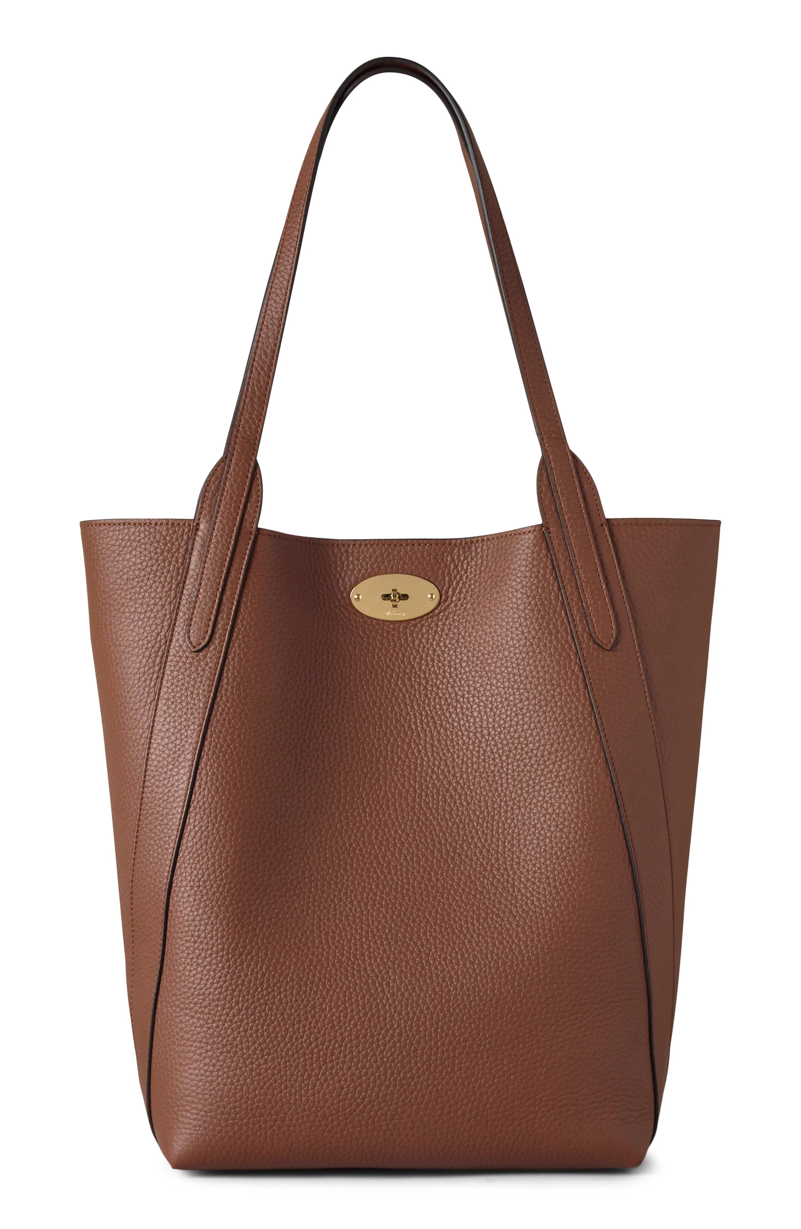 Mulberry North/South Bayswater Leather Tote in Bright Oak at Nordstrom - 1