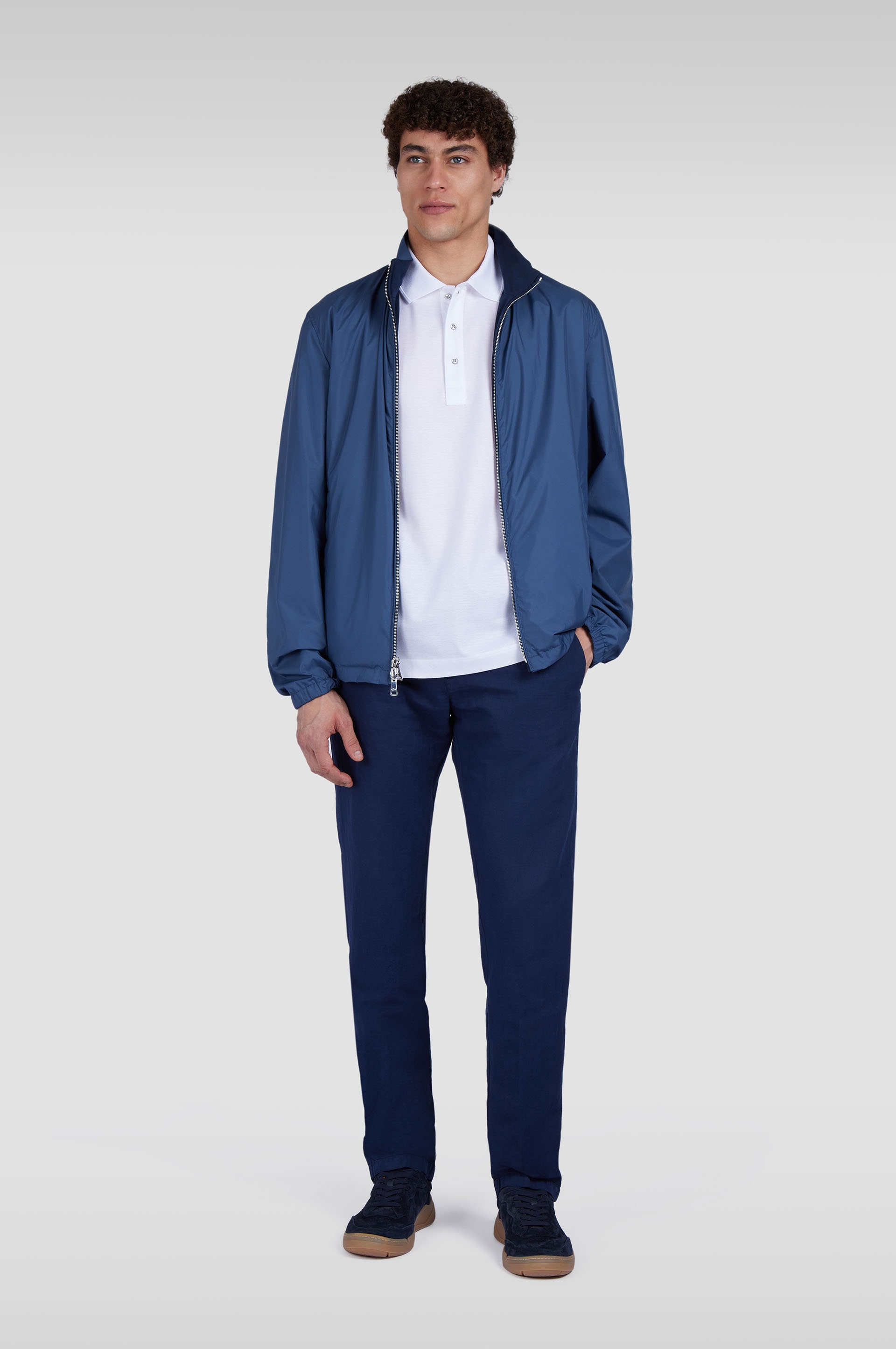 CHINO PANTS IN LINEN AND COTTON - 2
