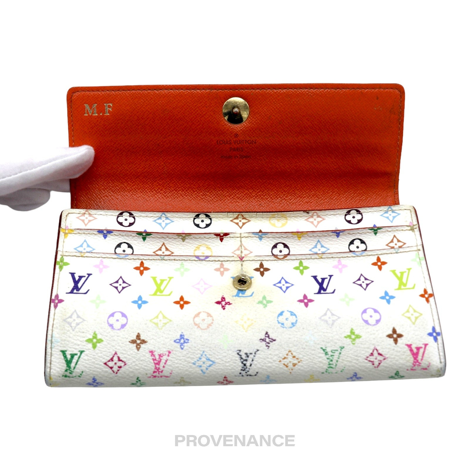 Louis Vuitton  Sarah Long Wallet - Monogram Multicolore Orange - 6