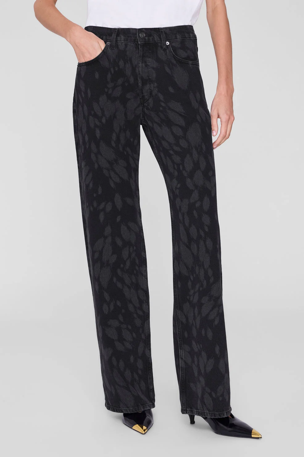 Hugh Jean 34" - Abstract Washed Black - 1