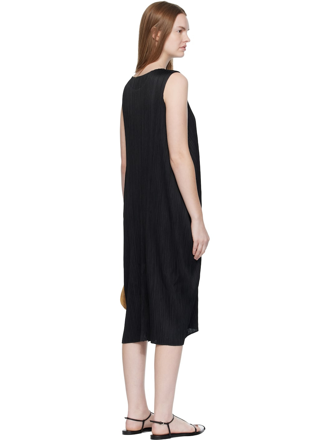 Black Lamp Shade Midi Dress - 3