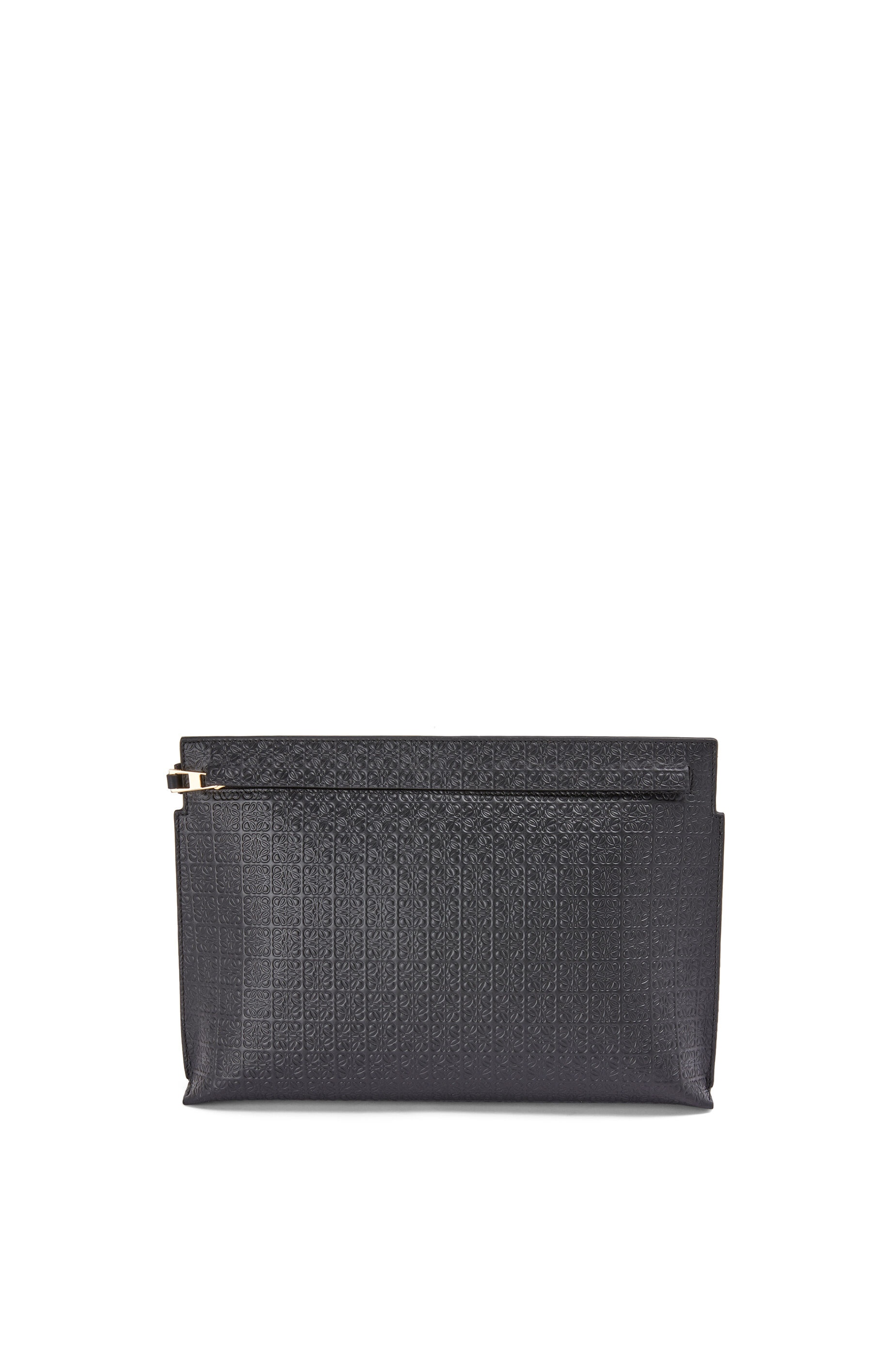 Repeat T Pouch in embossed silk calfskin - 1