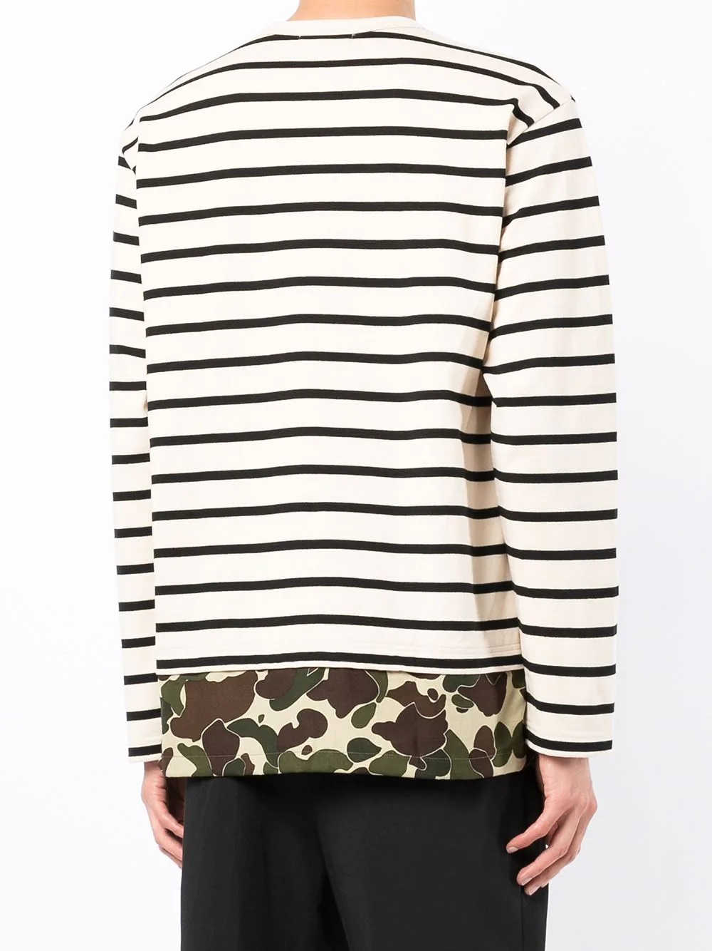 striped long-sleeved T-shirt - 4