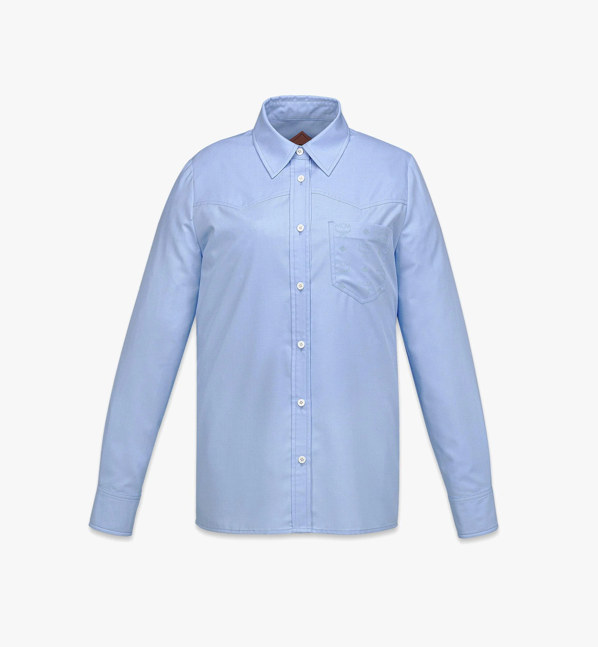 Western Shirt with Monogram Flock Pocket - 1