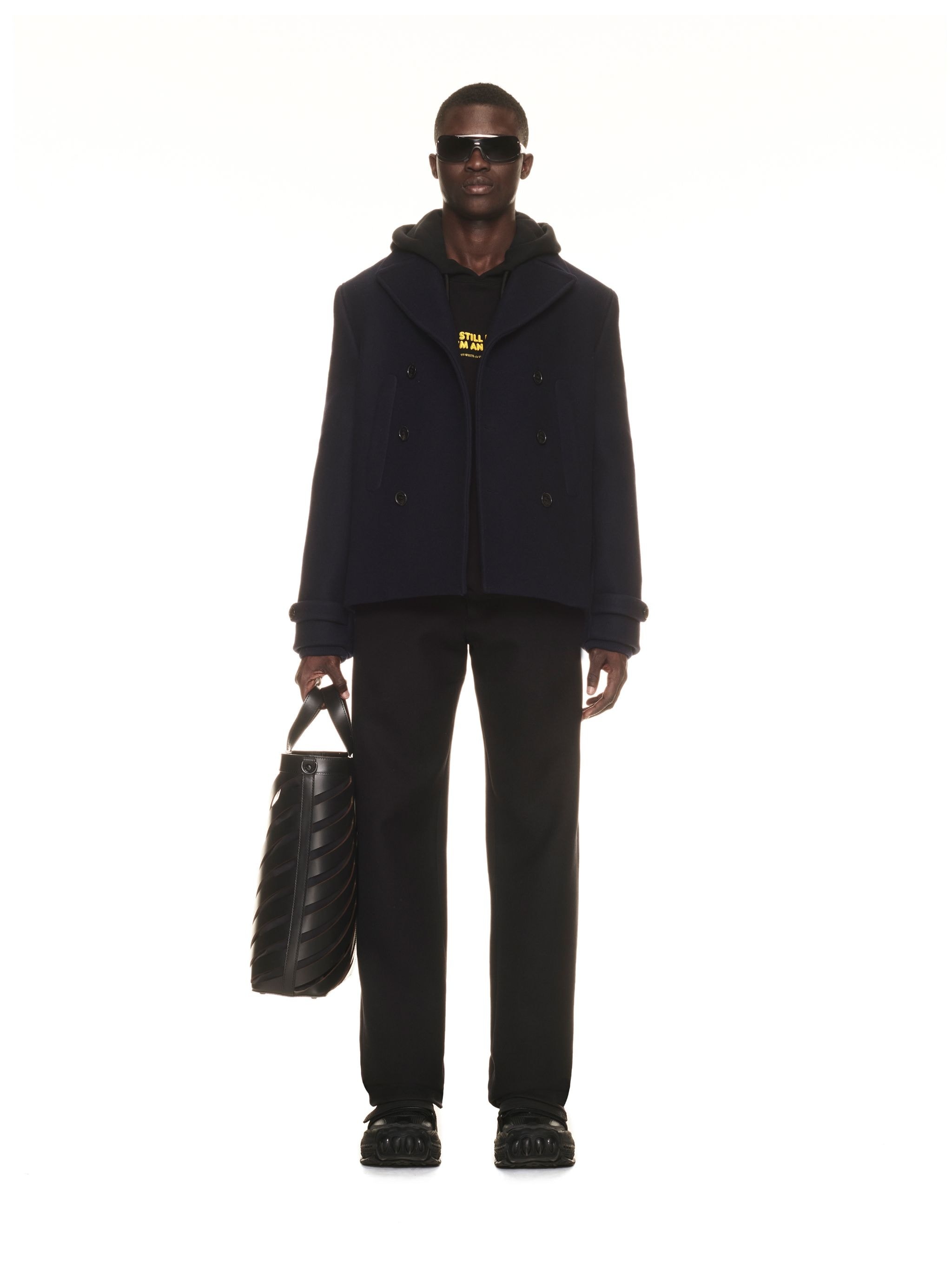Arr Emb Double Wool Peacoat Sierra Leone - 2