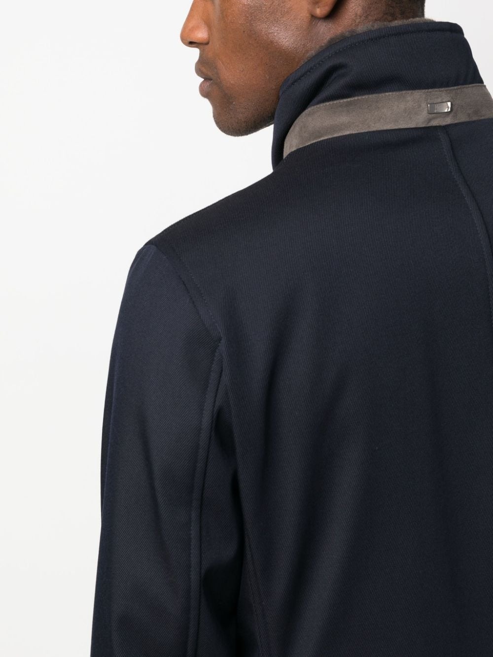 stand-up collar wool jacket - 5