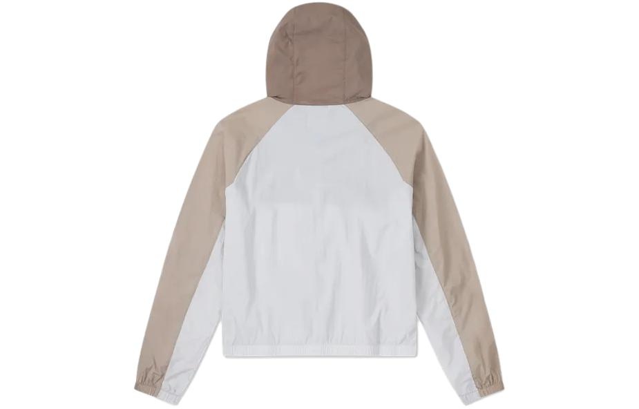 (WMNS) Converse Lightweight Windbreaker Jacket 'Beige White' 10026393-A01 - 2