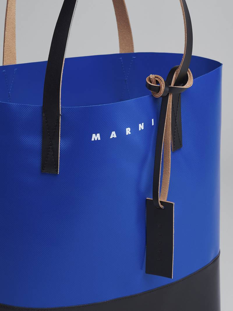 BLUE AND BLACK TRIBECA SHOPPING BAG 4