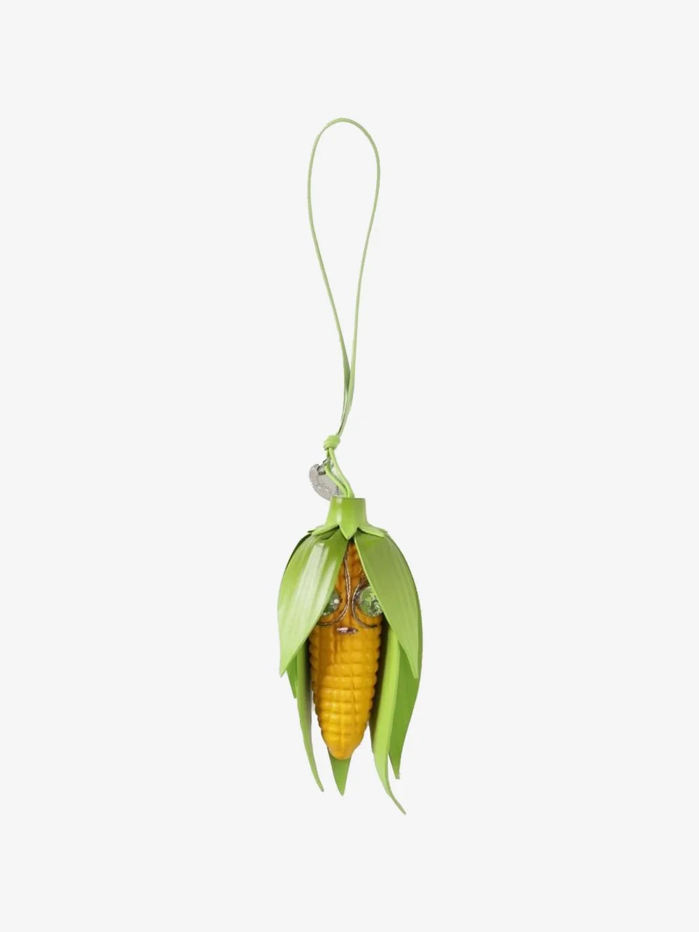 corn-shape crystal-embellished keyring - 1