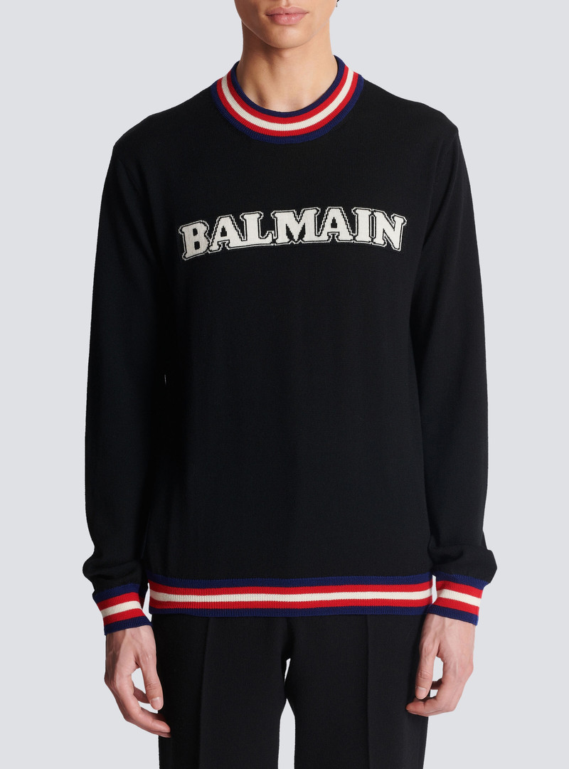 Retro Balmain jumper in fine merino knit 5
