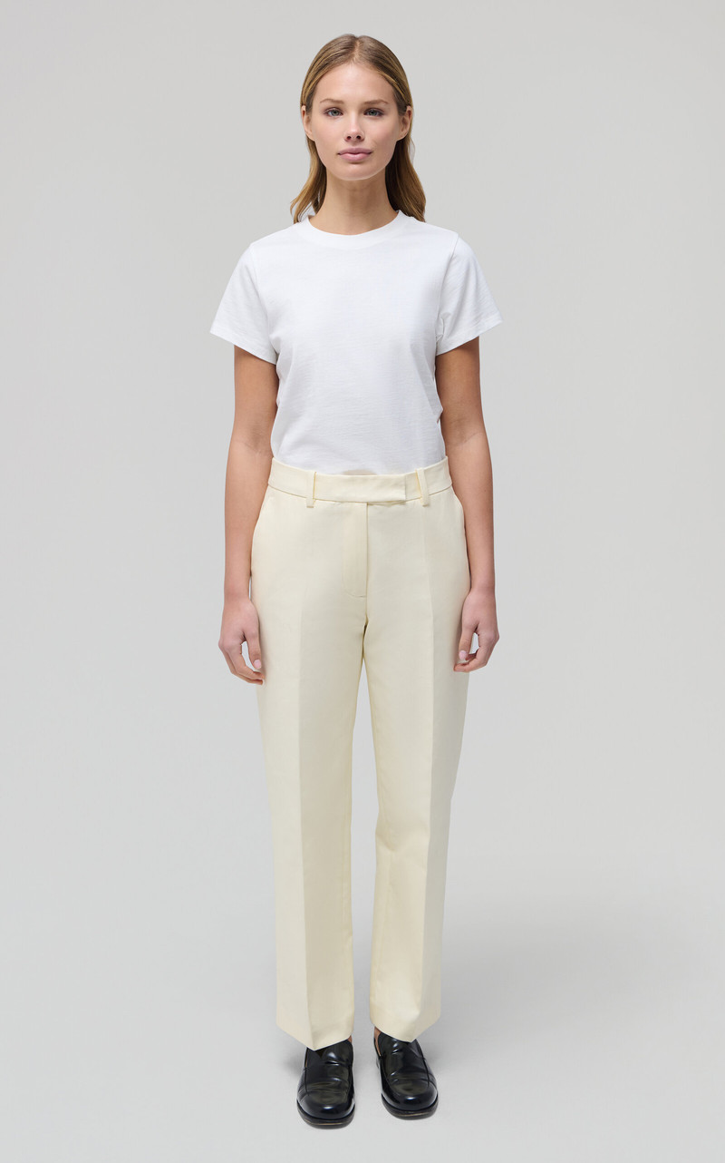 RENGGLI Cotton Twill Tailored Trouser yellow outlook