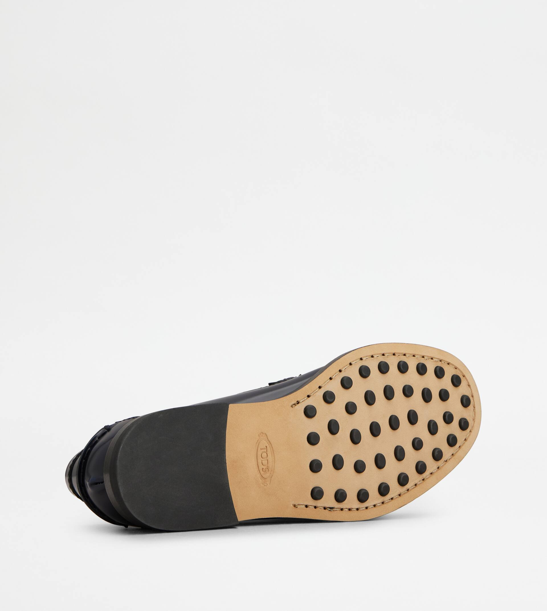 LOAFERS IN LEATHER - BLUE - 4