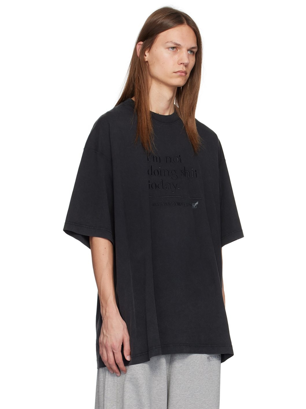 Black 'I'm Not Doing Shit Today' T-Shirt - 2