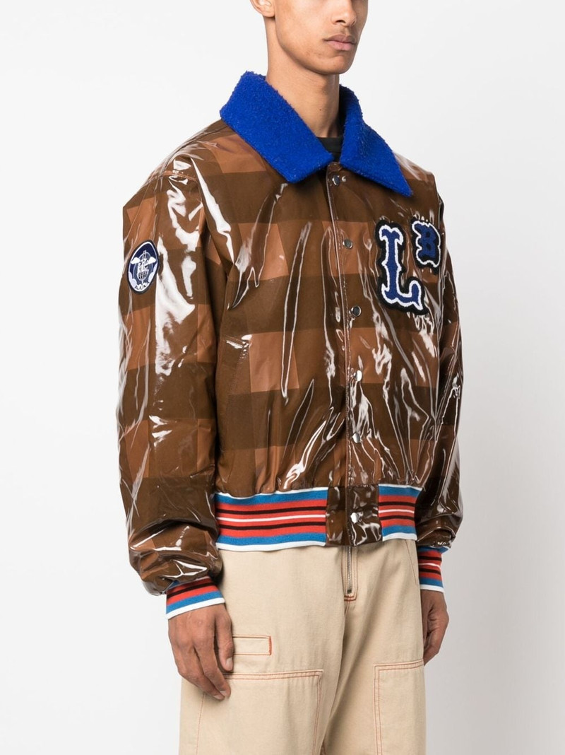 checked varsity bomber jacket 3