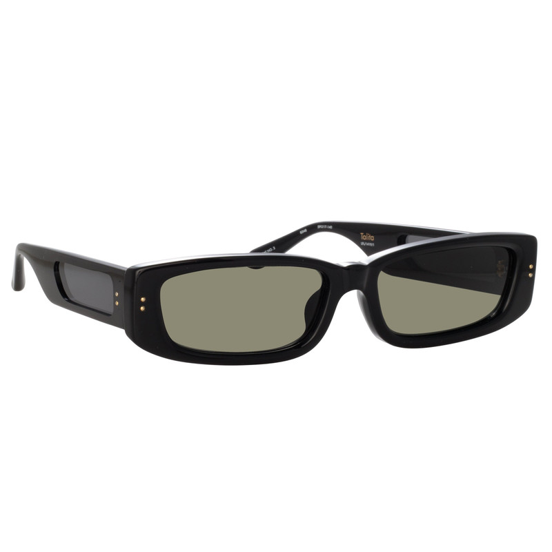 TALITA RECTANGULAR SUNGLASSES IN BLACK 3